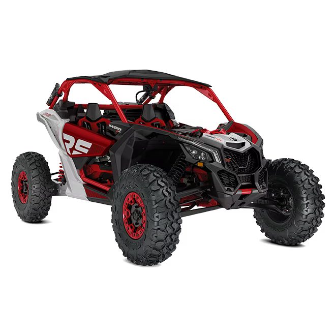 ORV-SSV-MY24-MaverickX3-XRSSAS-TurboRR-Fiery-Red-Hyper-Silver-SKU0007TRD00-Studio-34FR-NA ORV-SSV-MY24-MaverickX3-XRSSAS-TurboRR-Fiery-Red-Hyper-Silver-SKU0007TRD00-Studio-34FR-NA